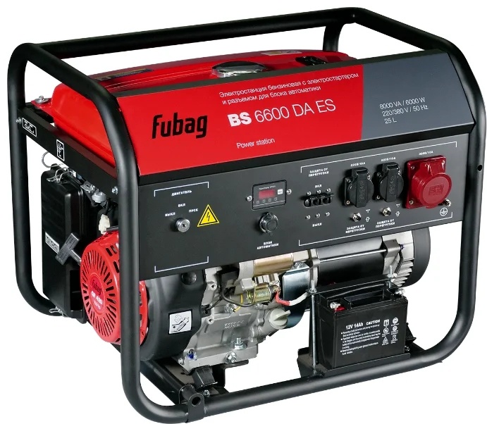 FUBAG Бензиновый генератор с электростартером и коннектором автоматики BS 6600 DA ES