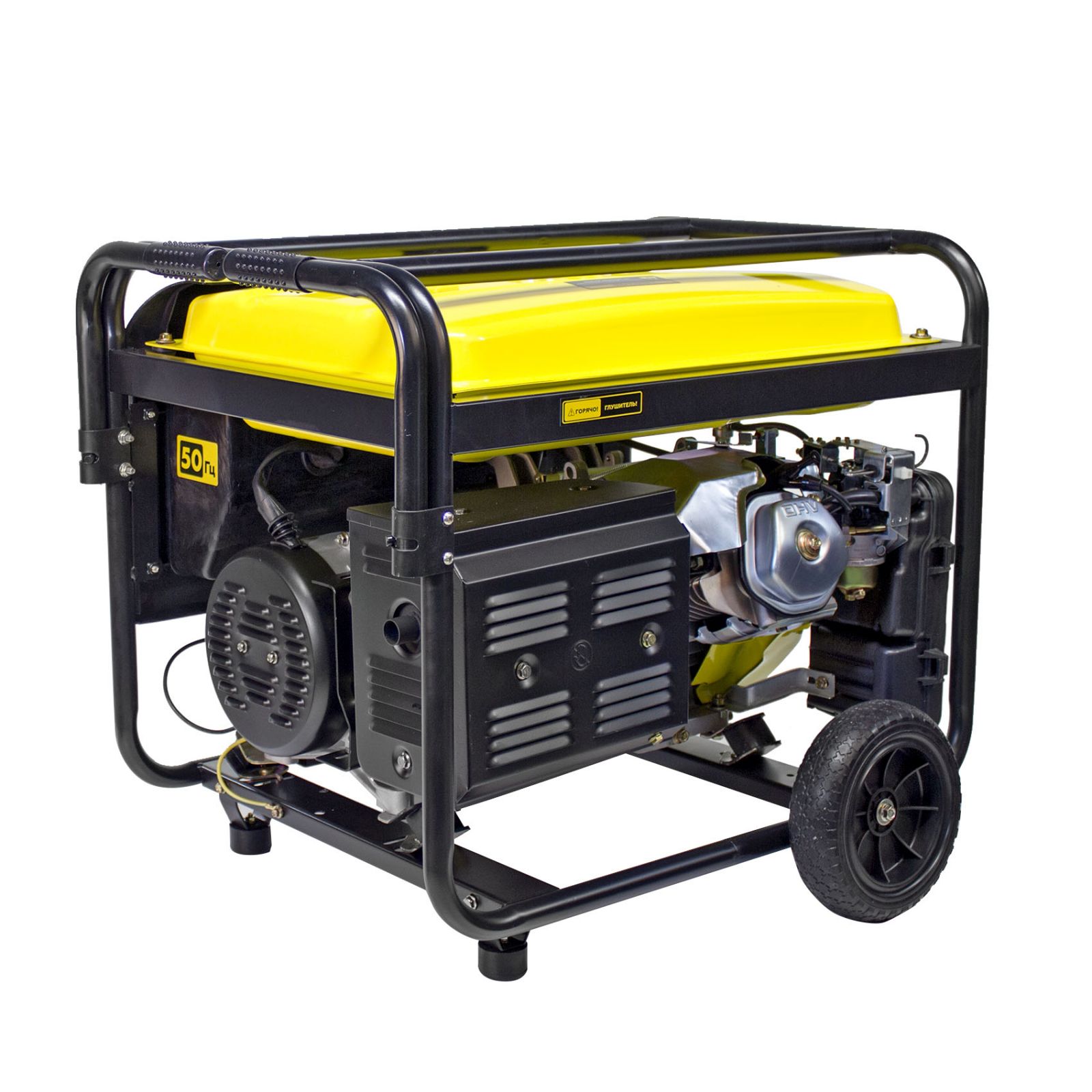 Генератор  CHAMPION  GG6501E+ATS (5/5,5кВт 15лс 25л 12В 81,5кг эл. стартер,счетчик)