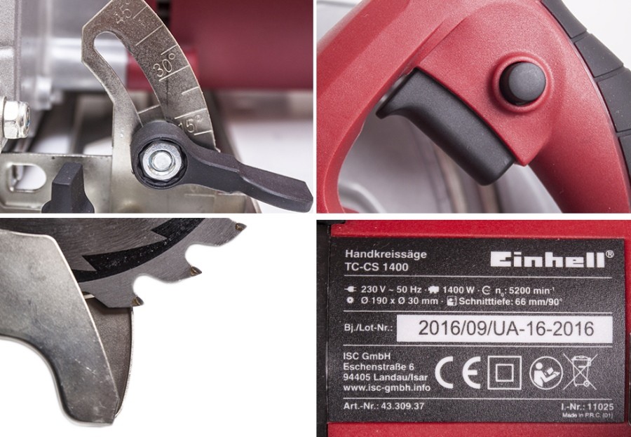 Дисковая пила Einhell TH-CS 1200/1