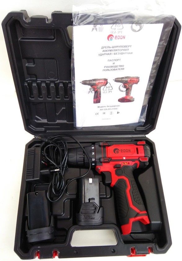 Дрель-шуруповерт Edon AD-12A