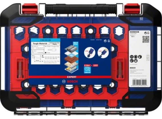 Набор коронок универсальных -HM Tough Material 20/ 22/ 25/ 32/ 35/ 40/ 44/ 51/ 60/ 68/ 76 mm BOSCH