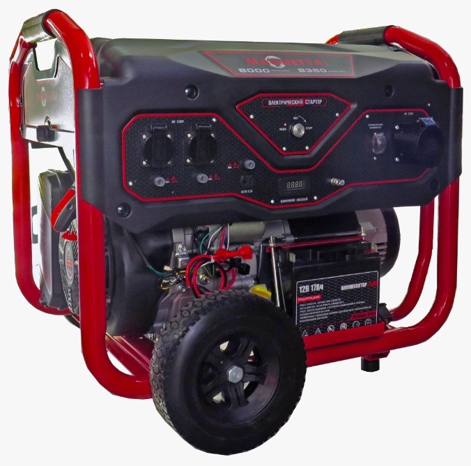 Magnetta, GFE11000, Бензиновый генератор 8 кВт, 220 В