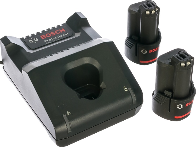 Набор аккумуляторные батареи GBA 12V 2.0Ah 2 шт и зарядное устройство GAL 12V-40 Bosch