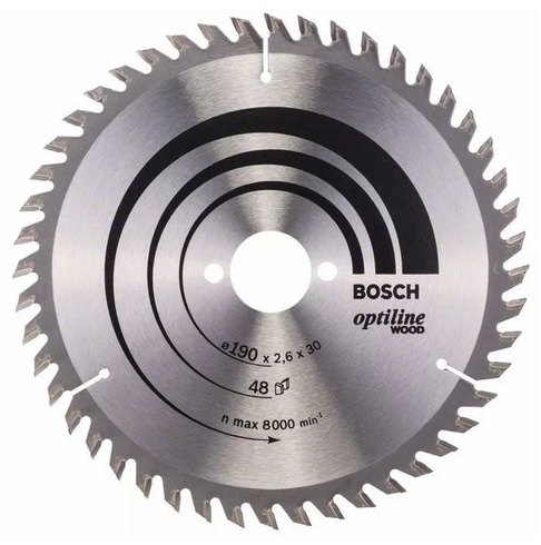 Диск BOSCH циркулярный 190х30 48 OPTILINE