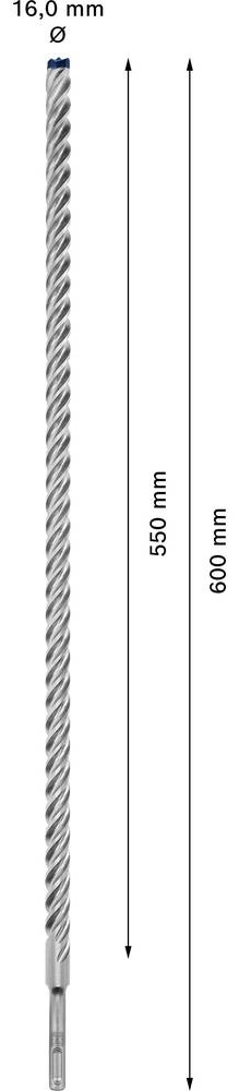 Бур BOSCH SDS plus-7X д/арм.бетона 16x550x600 Expert