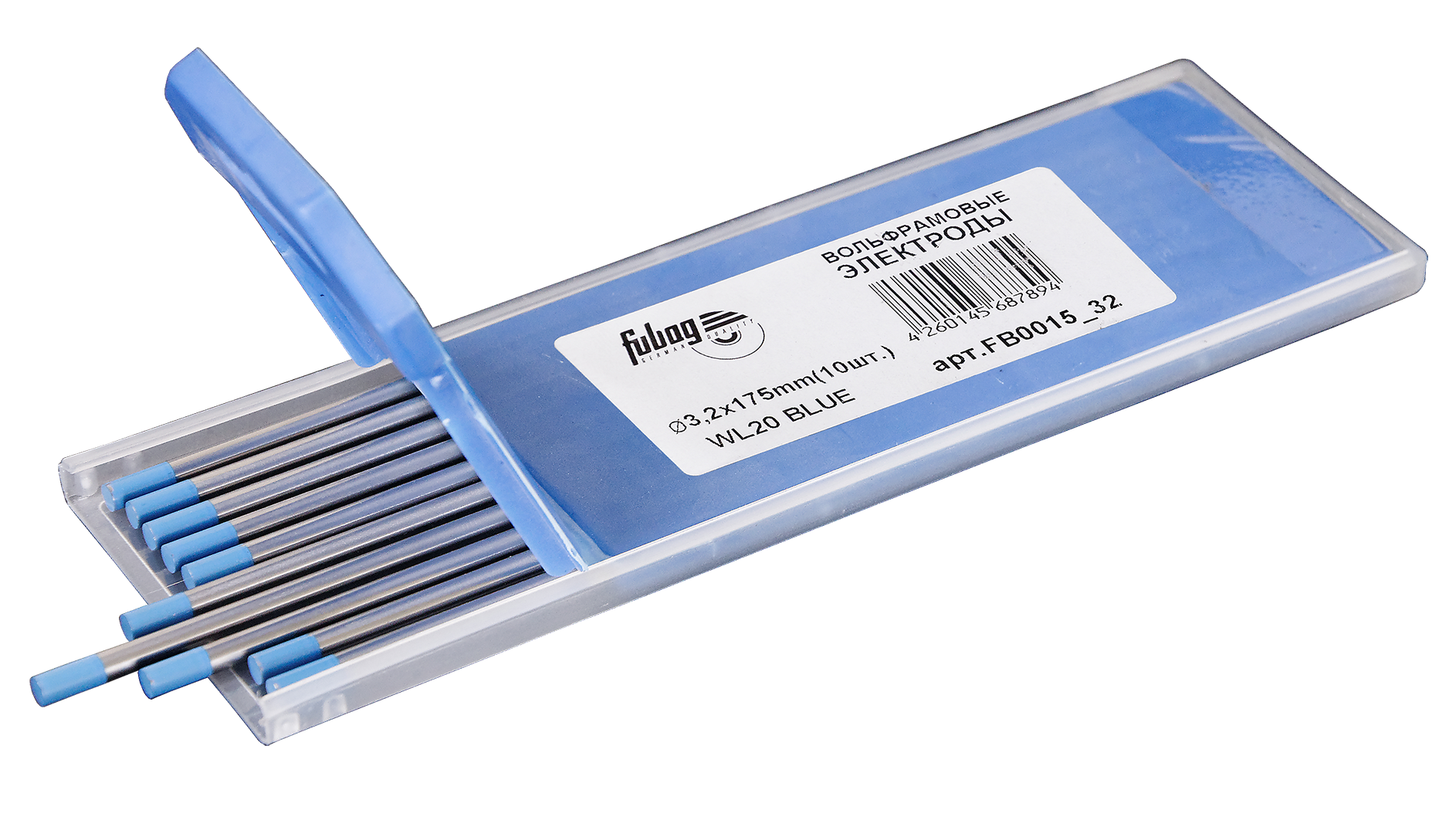 FUBAG Вольфрамовые электроды D3.2x175мм (blue)_WL20 (10 шт.)