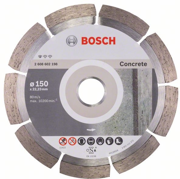 Алмазный отрезной круг Standard for Concrete 150 x 22,23 x 2 x 10 mm  