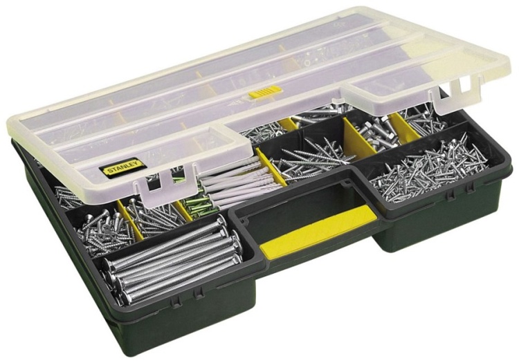 1-92-762 Органайзер Stanley "199" пластмассовый,25 отделений (14006) 45,7х32,7х7,9см