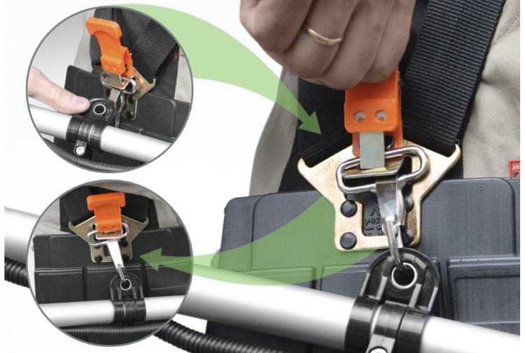 Ремень наплечный для бензокос и электротриммеров Rezer ВТ-00