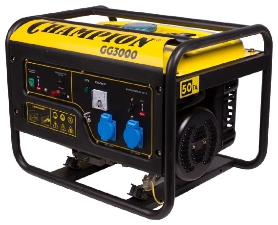 Генератор CHAMPION GG3000  (2,3,2,5кВт 6лс 15л 40кг)