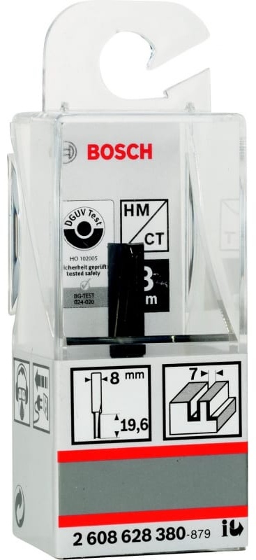 Фреза BOSCH пазовая Std S8/D7/L20