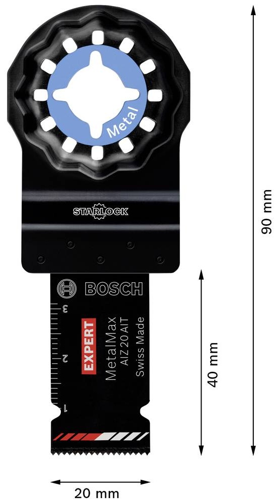 Полотно пильное погружное Starlock Carbide 20x40 мм Metal Extra AIZ 20 AT Expert