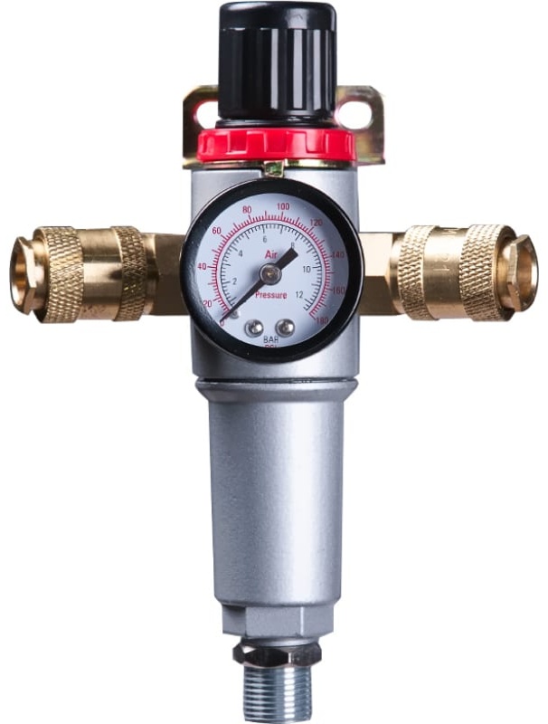 FUBAG Фильтр с регулятором давления FR-003 с манометром, наружная резьба, 0-12бар, 3/8"