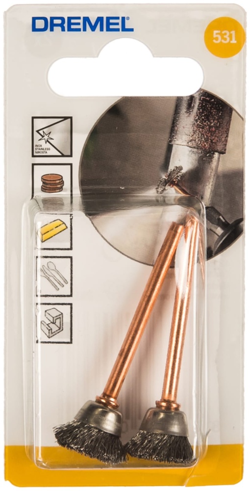 Щетка нержавеющая сталь 13мм (531-2шт)