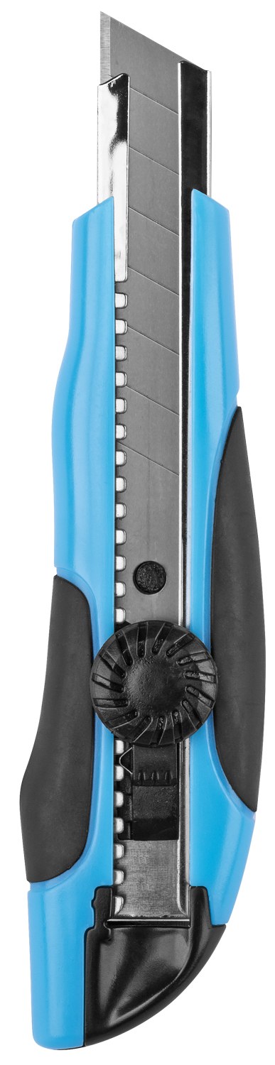 Нож строительный с крутящимся фиксатором