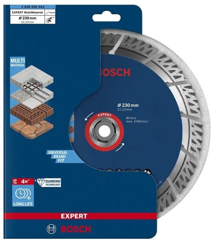 Диск алмазный Multi Material 230-22,23 Expert BOSCH