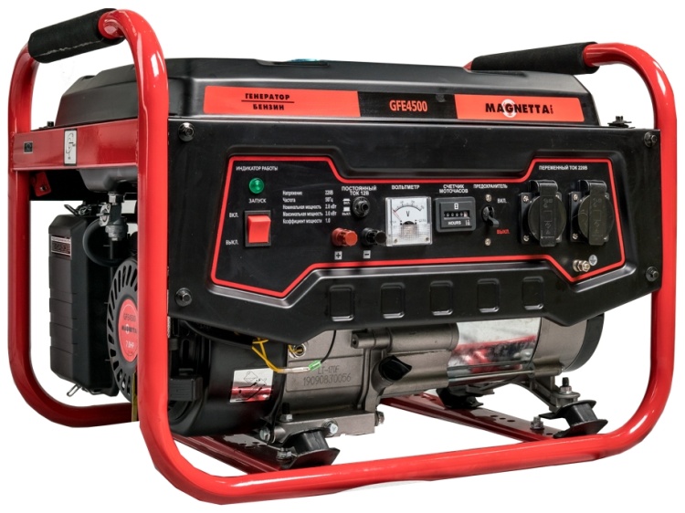 Magnetta, GFE4500N, Бензиновый генератор 2.9 кВт, 220 В