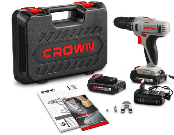 Аккумуляторная дрель-шуруповерт CROWN CT21055L BMC