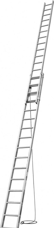 Двухсекционная, вытягиваемая тросом, лестница KRAUSE CORDA 2x16