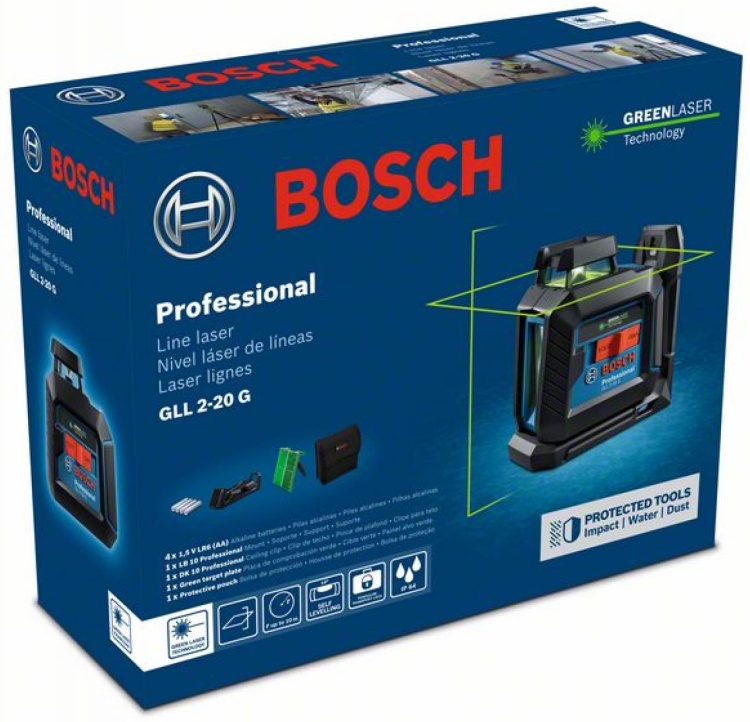 Нивелир лазерный BOSCH GLL 2-20 G