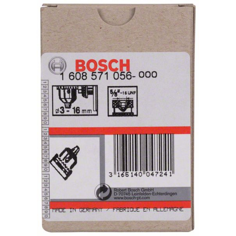Кулачковый патрон BOSCH R/L 16мм 5/8"
