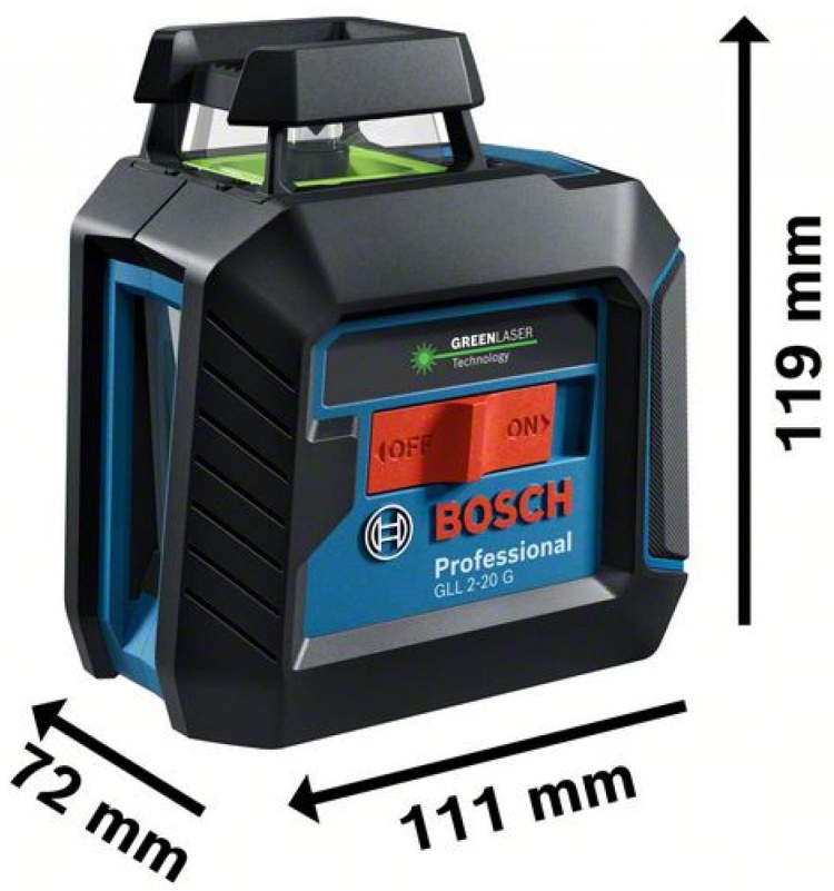Нивелир лазерный BOSCH GLL 2-20 G