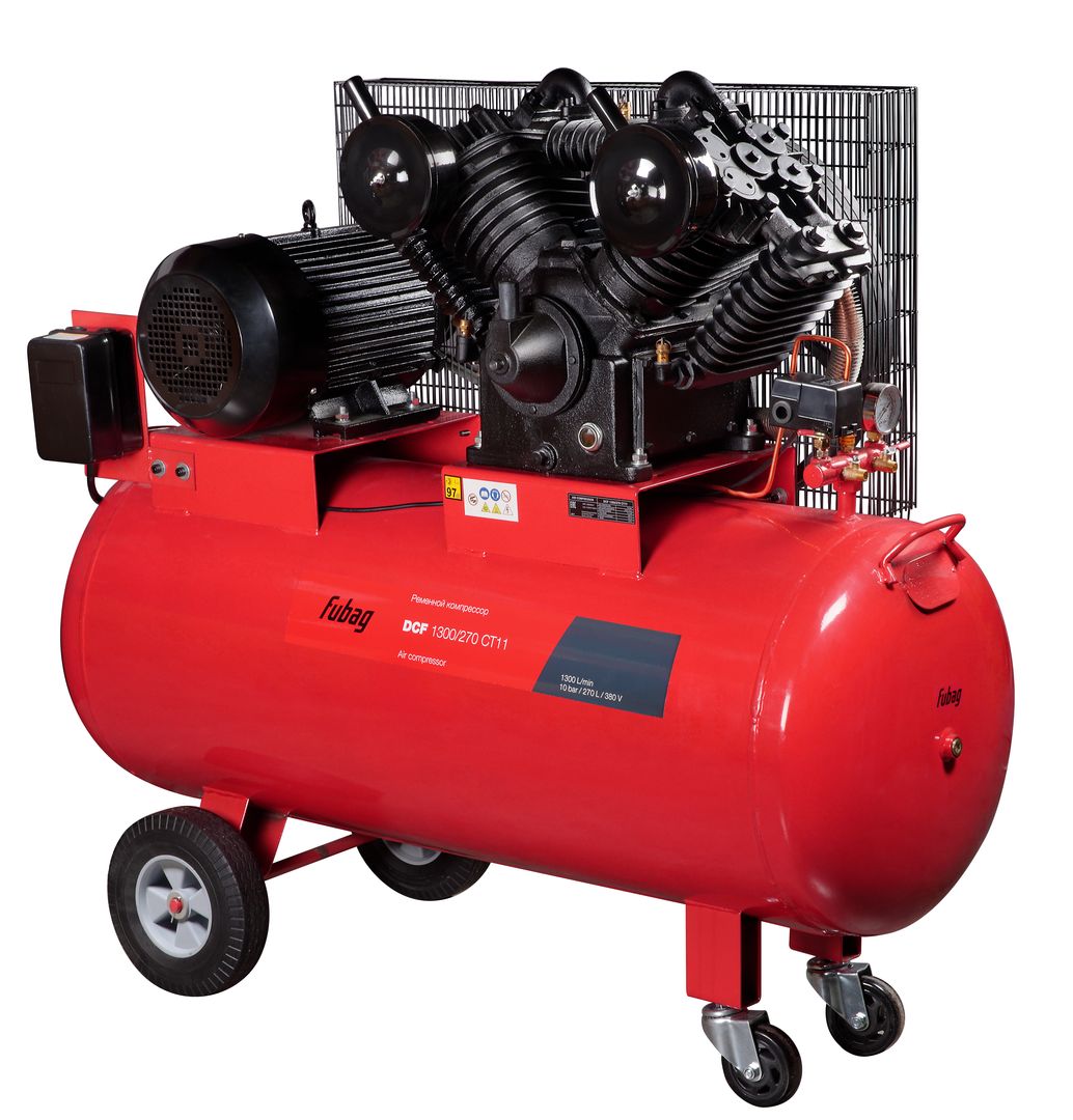 FUBAG Ременной двухступенчатый компрессор DCF-1300/270 CT11 двухступенчатый