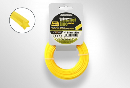 Леска GENERAL 2.4мм 15м звезд. REZER