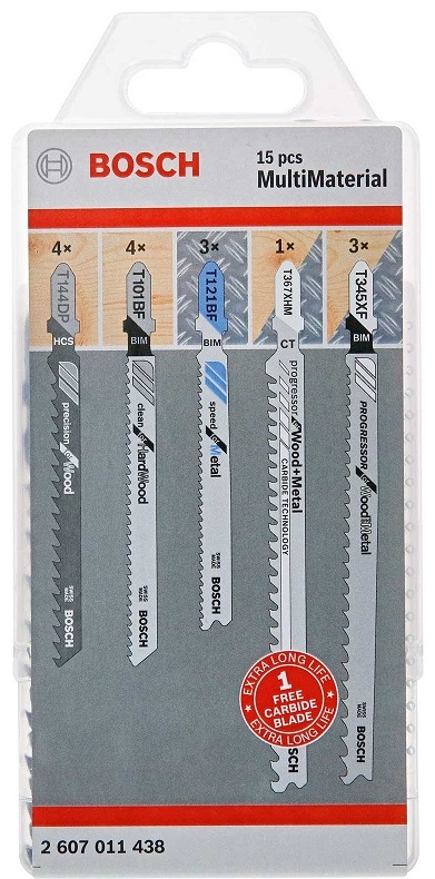 Набор пилок для лобзика MultiMaterial Bosch