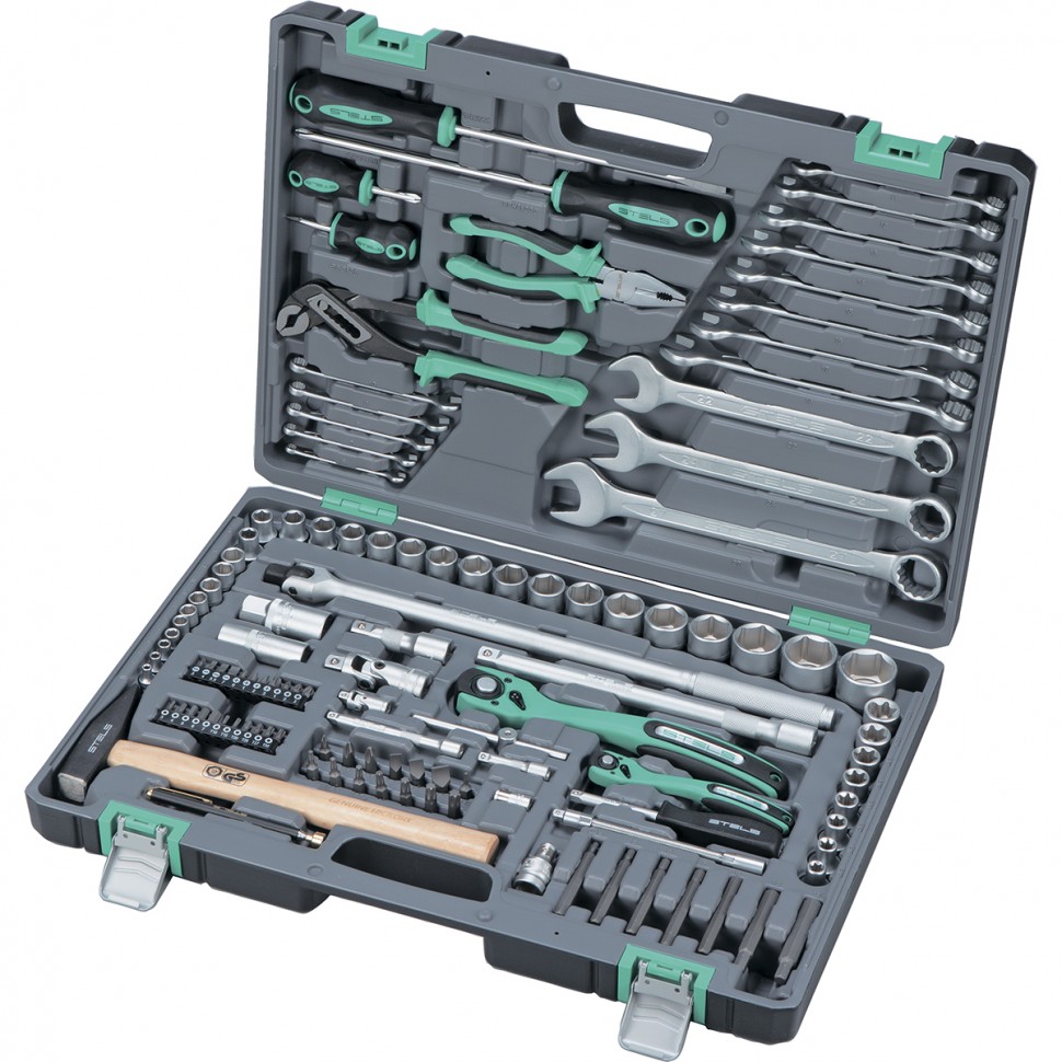 Набор инструмента, 1/4, 1/2, S2, 119 предметов STELS