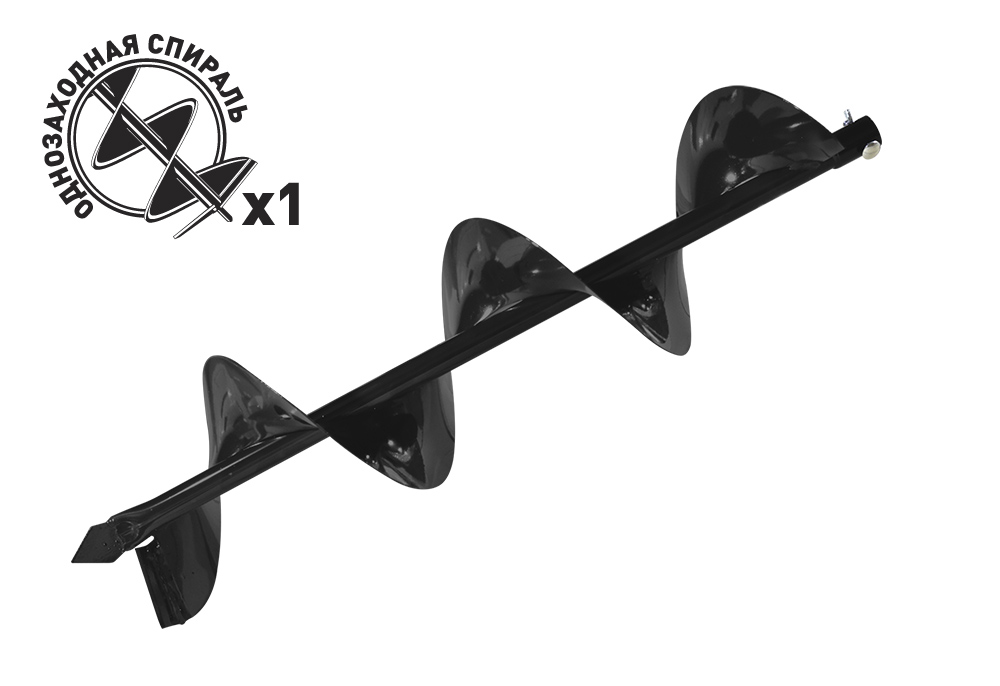 Шнек для грунта d пос=20мм,D=200мм (CARVER AG-52.Калибр БС-1500)