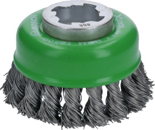 X-LOCK Чашечная щетка пучки 75мм INOX СТАЛЬ 0.5мм