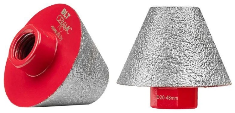 Фреза алмазная конусная DLT CERAMIC CONE PRO 20-48 мм