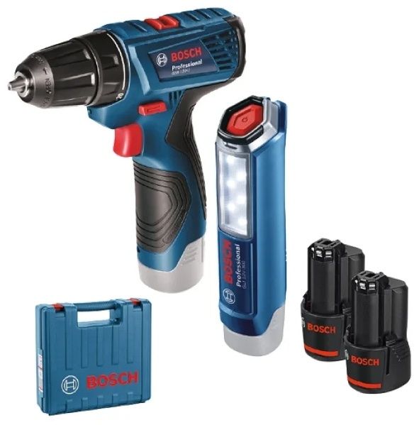 Аккумуляторная дрель-шуруповёрт GSR 120-LI Professional + GLI 12V-300 LI  Professional 
