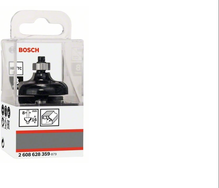 Фреза BOSCH профиль G Std S8/R6.35/D38/L15.7