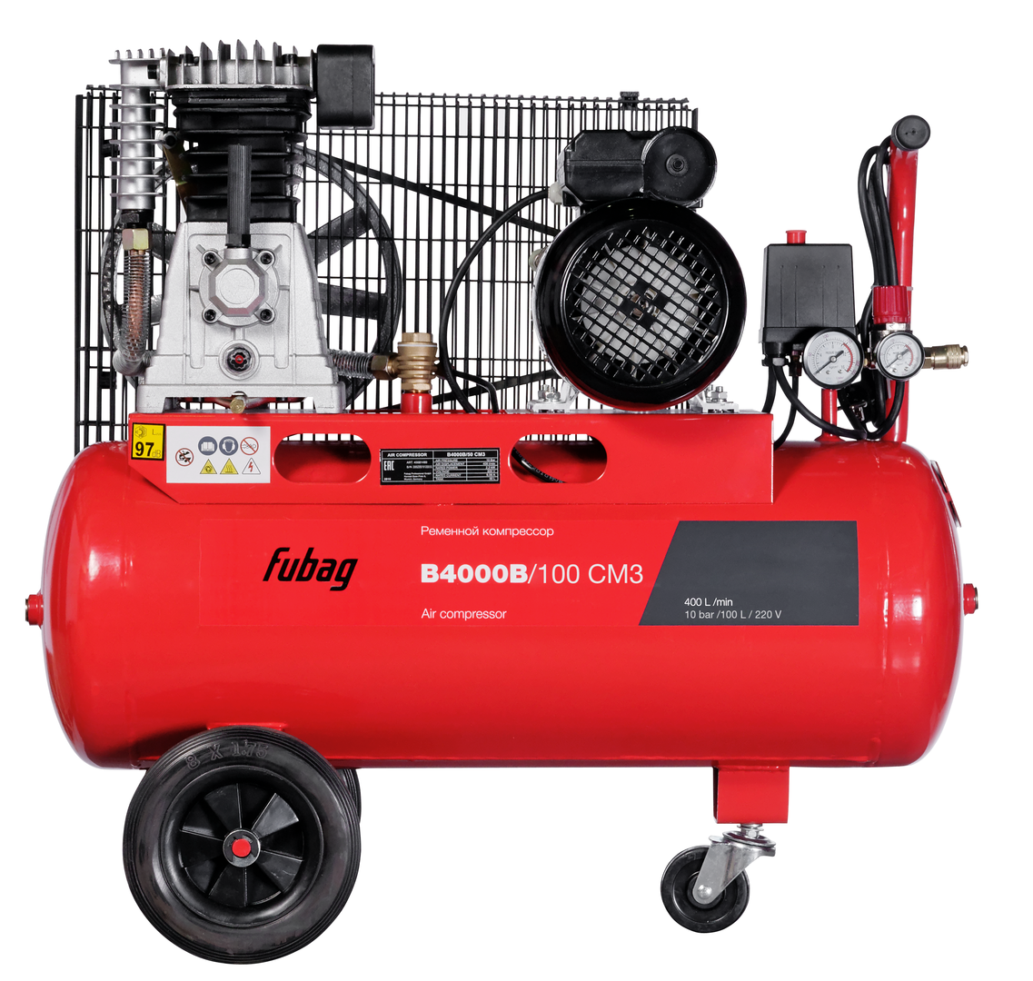 FUBAG Ременной одноступенчатый компрессор B4000B/100 CM3
