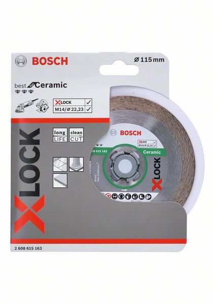 X-LOCK Алмазный диск  Best for Ceramic 115 x 22,23 x 1,8 x 10мм