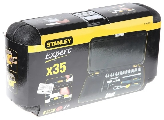 1-94-672 НАБОР ТОРЦЕВЫХ ГОЛОВОК ПРОФЕССИОНАЛЬНЫХ STANLEY "EXPERT" 1/4" (35 ПРЕДМЕТОВ)