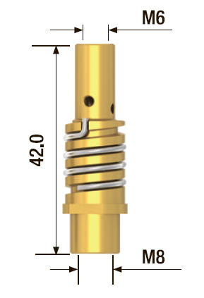 FUBAG Диффузор газовый FB 150_латунь (5 шт.)