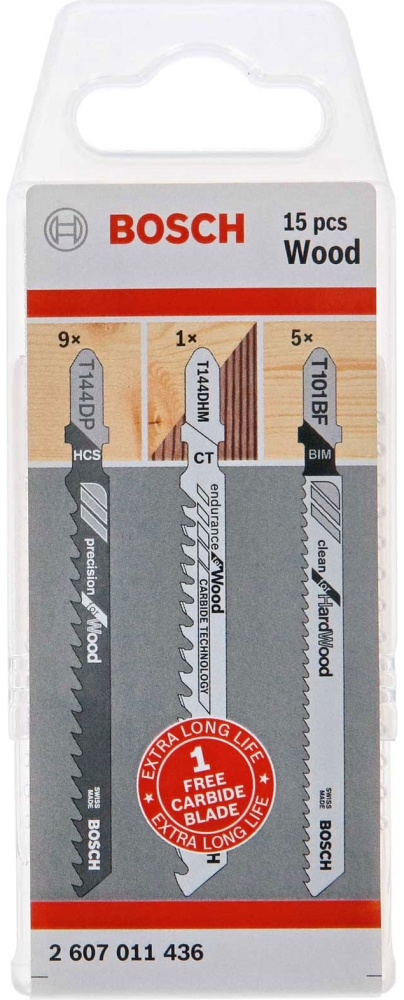 Набор пилок для лобзика по дереву Bosch