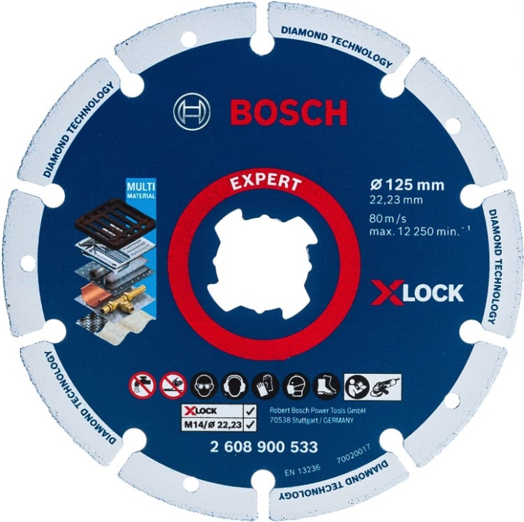 Диск алмазный по металлу 125х22мм X-LOCK