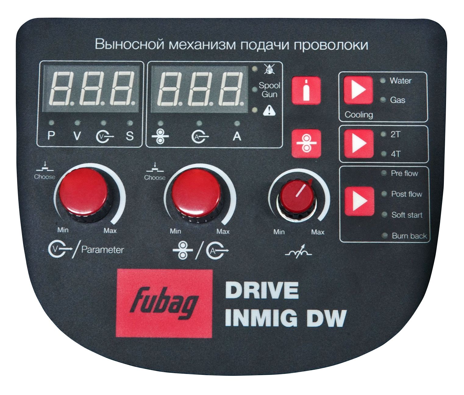 FUBAG Сварочный полуавтомат INMIG 500T DW SYN + подающий механизм DRIVE INMIG DW + Шланг пакет 5м + горелка FB 400 3m