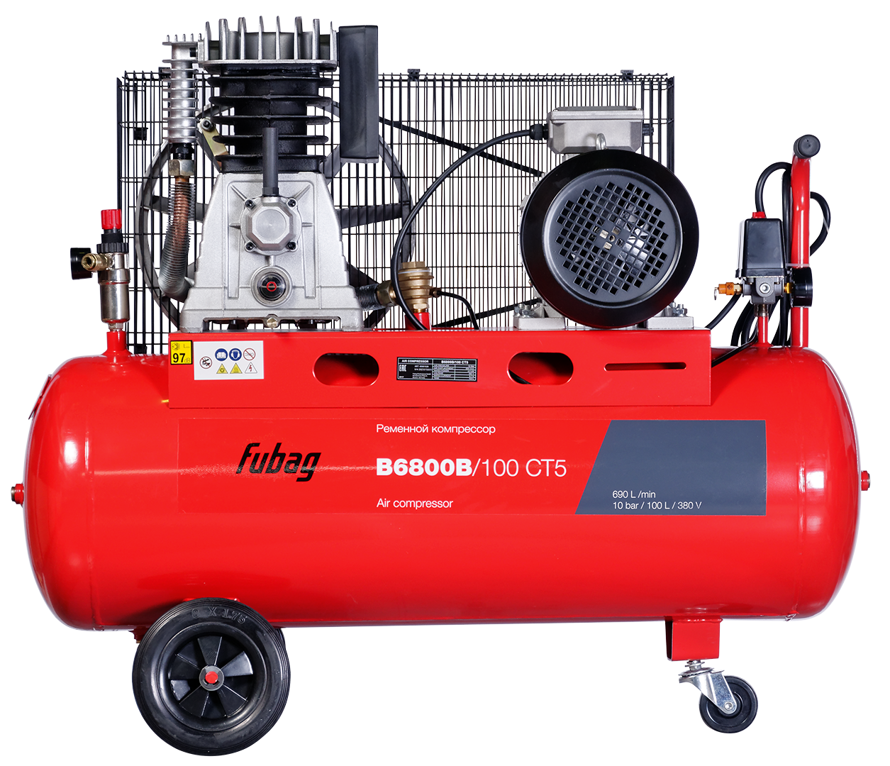 FUBAG Ременной одноступенчатый компрессор B6800B/100 CT5