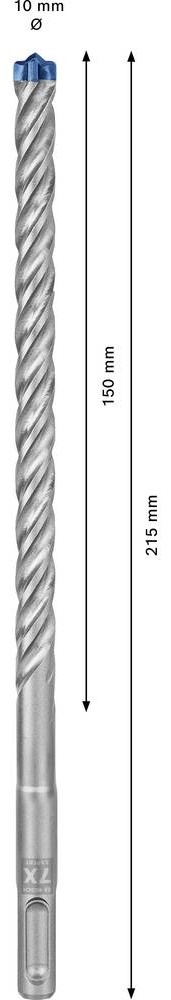 Бур BOSCH SDS plus-7X д/арм.бетона10x150x215мм Expert (30)