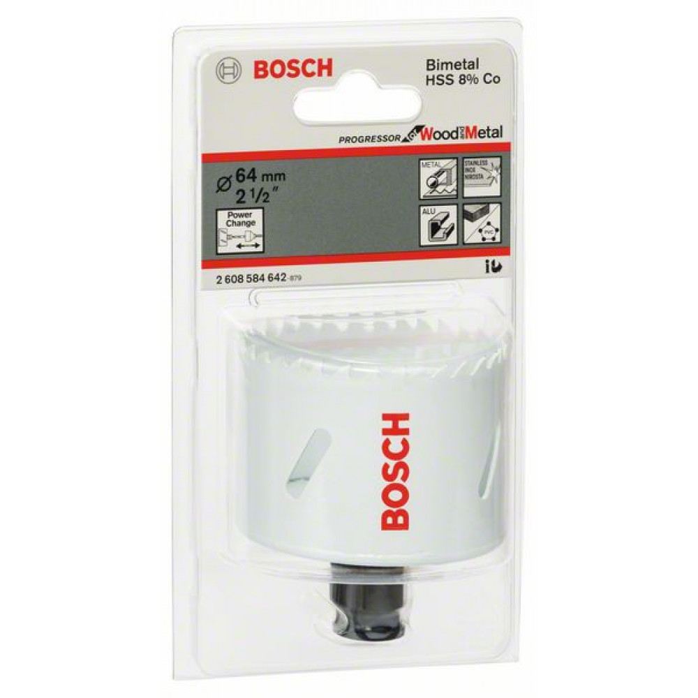 Коронка BOSCH PROGRESSOR 64 мм 