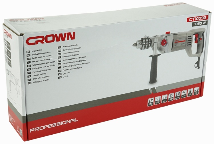 Ударная дрель CROWN CT10032