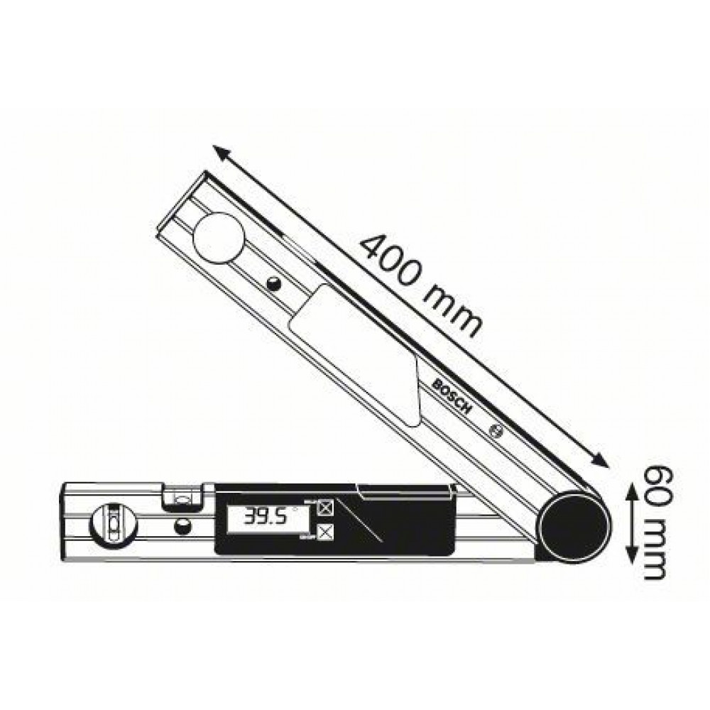 Угломер электронный Bosch DWM 40 L Set Professional