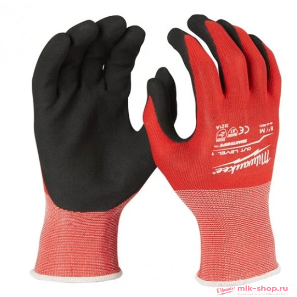 Перчатки с уровнем сопротивления порезам, уровень 1 Milwaukee размер S/7
