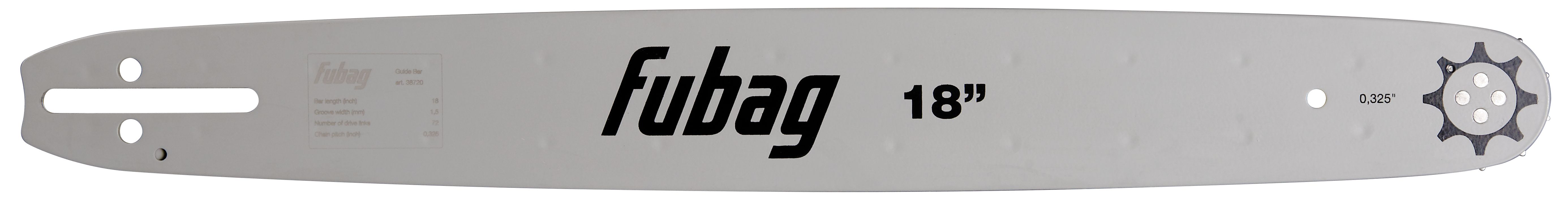 FUBAG Шина 18" F95K  (шаг 0.325 дюйма_ ширина паза 1.5мм)