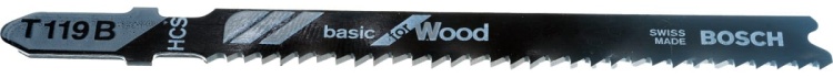 Набор лобзиковых пилок BOSCH Wood (10шт) 